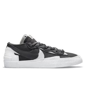 Sacai x Nike Blazer Low黑白“lron Grey”輕便防滑 解構低幫板鞋 男女同款