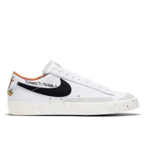 Nike Blazers Low 77塗鴉 白黑橘「Just Do lt」簡約舒適 低幫板鞋 男女同款#品質嚴選