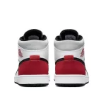 Nike Air Jordan 1 Mid 防滑耐磨 中幫復古籃球鞋 白紅#經典熱賣#