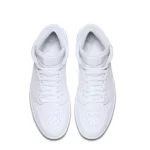 Nike Air Jordan 1 Mid White純白 耐磨防滑 中幫復古籃球鞋#品質保證#