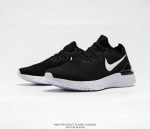 NIKE Epic React Flyknit2 男 编织 二代 跑步鞋 黑白