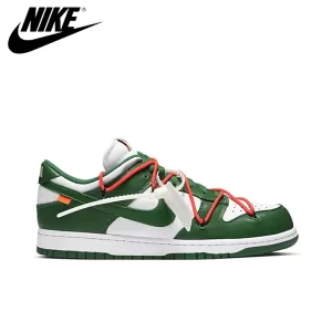 Off White X Nike Dunk Low LTHR 白綠