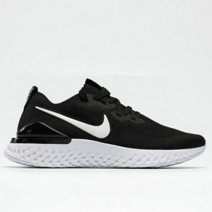 NIKE Epic React Flyknit2 男 编织 二代 跑步鞋 黑白