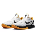 Nike Kobe 6 Protro】White Del Sol季後賽 科比6籃球鞋 | 減震防滑耐磨、黑白黃