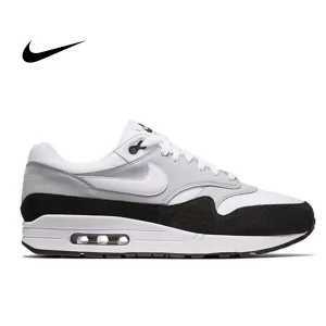 Nike Air Max 1 White Grey Black 灰白黑 輕便舒適 低幫跑步鞋 男女同款#新款熱銷