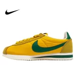 Nike Classic Cortez Nylon Premium阿甘鞋 輕便舒適慢跑鞋 黃綠色 男女同款#