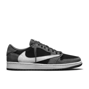 Travis Scott Nike AJ1 OG SP聯名 黑灰 倒鈎低幫復古籃球鞋 耐磨防滑#好穿舒適#