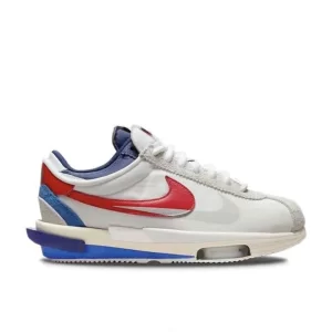 Sacai x Nike Cortez 4.0阿甘鞋聯名 輕便時尚 解構複古跑步鞋 男女同款 白紅