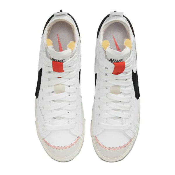 Nike Blazer Mid 77 Jumbo 耐磨防滑 解構中幫復古板鞋 男款 白黑