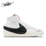Nike Blazer Mid 77 Jumbo 耐磨防滑 解構中幫復古板鞋 男款 白黑