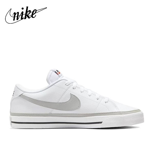 Nike Court Legacy白灰 防滑轻便 低幫板鞋 男女同款
