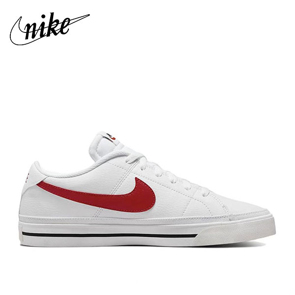 Nike Court Legacy白紅 舒適轻便 低幫板鞋 男女同款