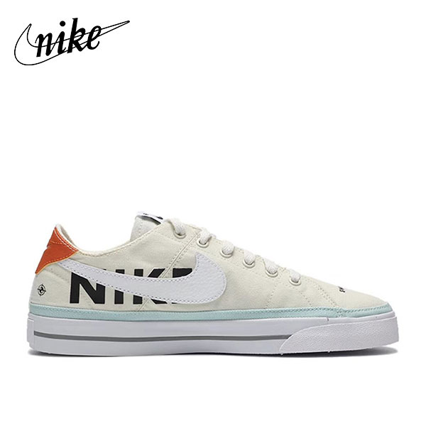 Nike Court Legacy CNVS米黃 雙勾拼接 舒適百搭 低幫板鞋