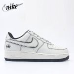 Nike Air Force 1 Low x Stussy 空軍一號 黑邊3M反光 白色 復古休閒運動鞋 男女同款