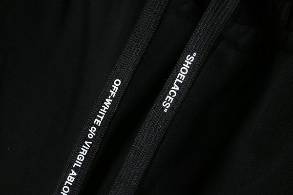 最夯商品#2022熱銷 OFF WHITE 宗教箭頭印花衛褲 男女同款 黑色