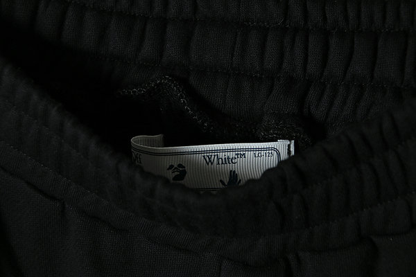 最夯商品#2022熱銷 OFF WHITE 宗教箭頭印花衛褲 男女同款 黑色
