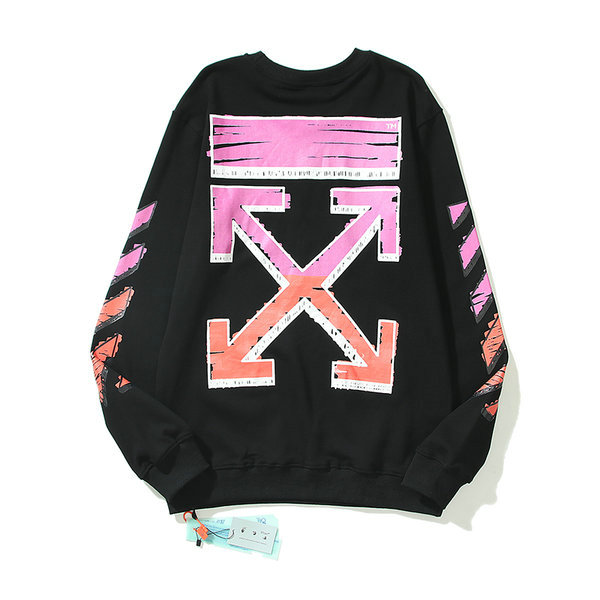 品質保證#2022熱銷 OFF WHITE 粉筆箭頭連帽男女休閒寬鬆 男女衛衣
