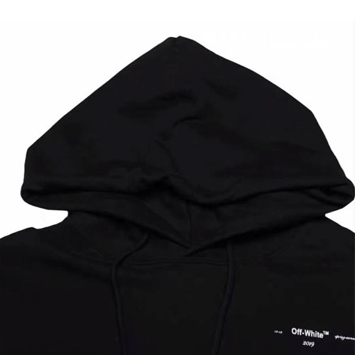 OFF White 帽t情侶款黑色-細節展示圖1