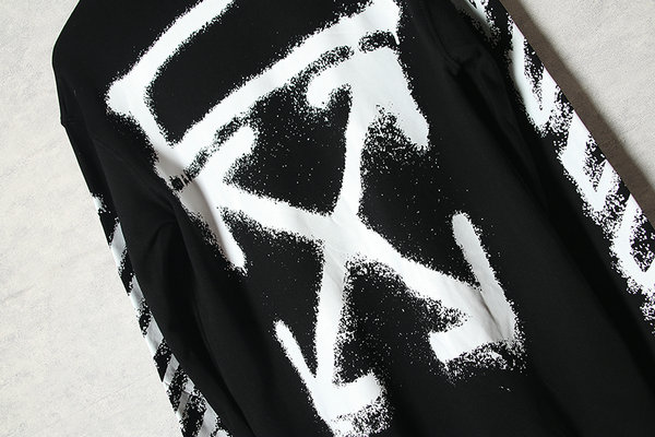 特價下殺#2022熱銷 off-white 新款OW經典 箭頭 塗鴉 潑墨 工藝 連帽 衛衣 黑白兩色 男女同款