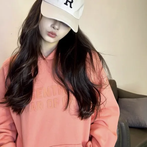FEAR OF GOD FOG ESSENTIALS 8TH 第八季複線雙排硅膠字母高街男女衛衣連帽衫