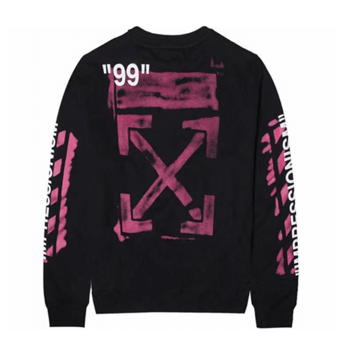 限時特價#2022熱銷 OFF WHITE 粉筆箭頭連帽男女休閒寬鬆 男女衛衣
