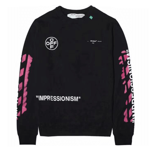 限時特價#2022熱銷 OFF WHITE 粉筆箭頭連帽男女休閒寬鬆 男女衛衣